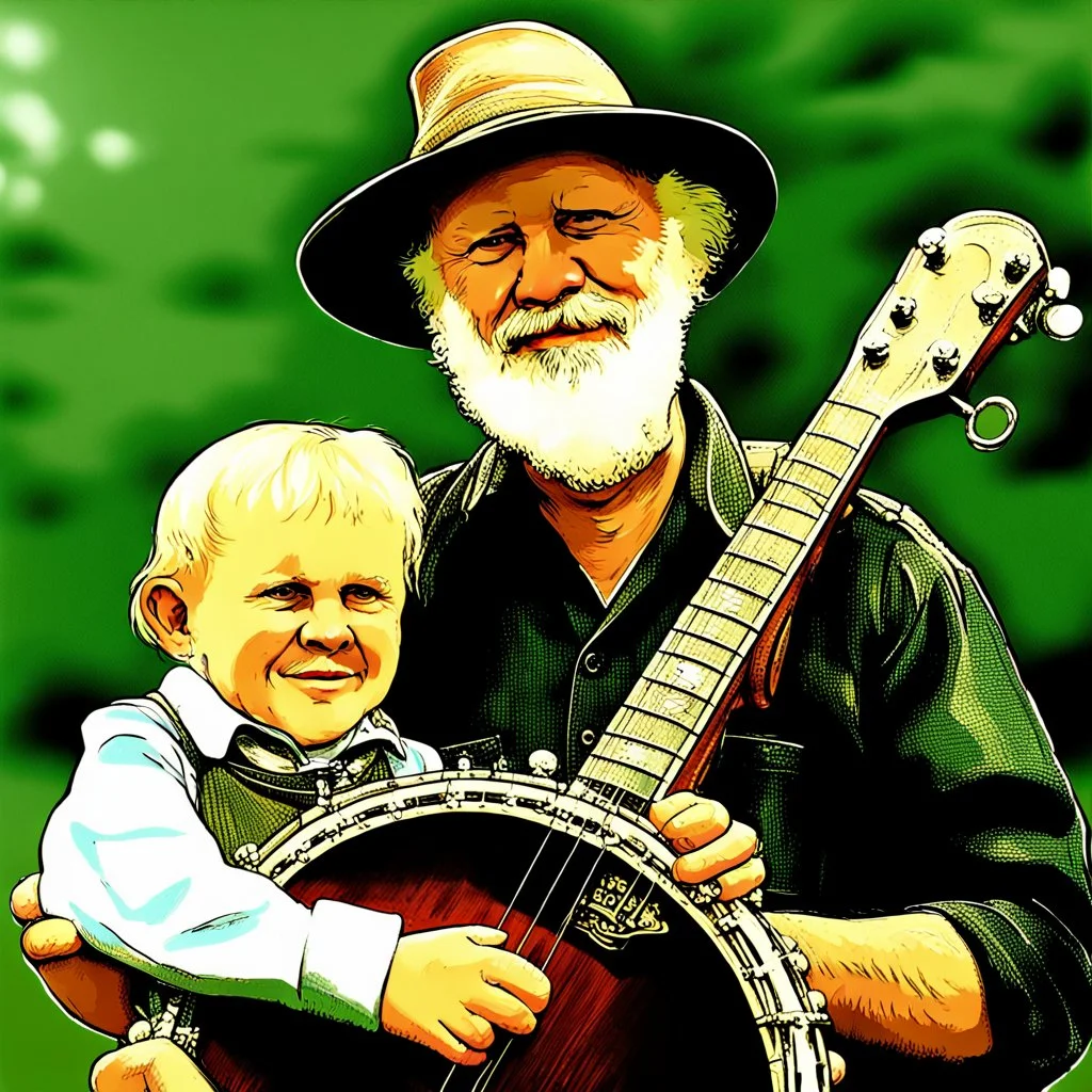 My father and I, we have the same mother My father and I, or is it my brother My father and I, we play the banjo every day My father and I, in Willske Kleva we live