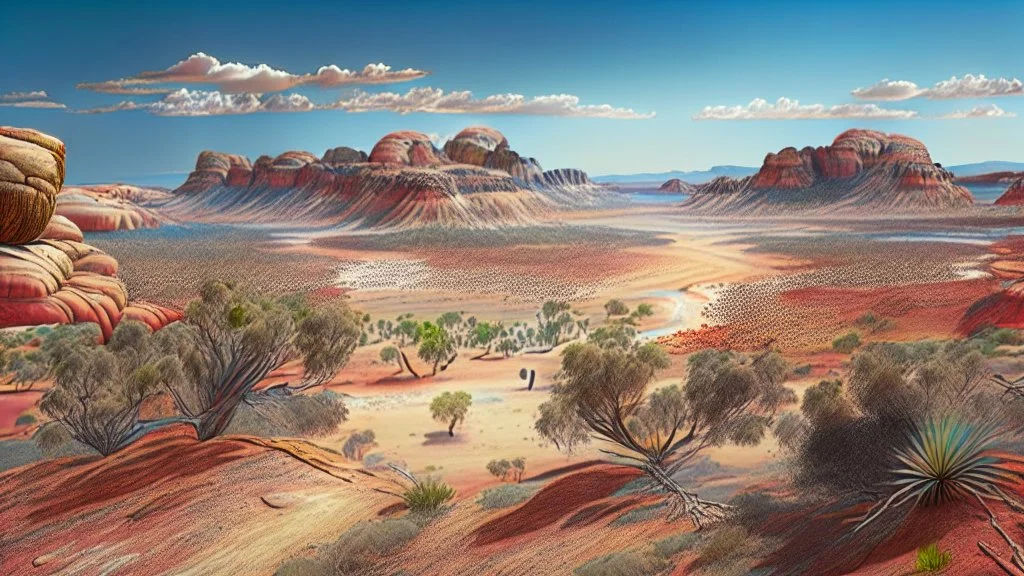 photorealistic view of western australia