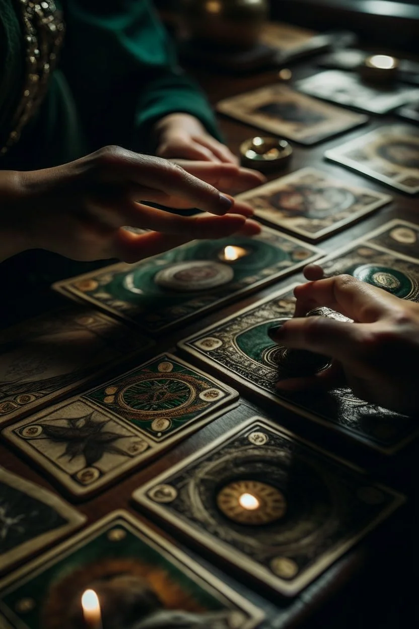 reading tarot cards