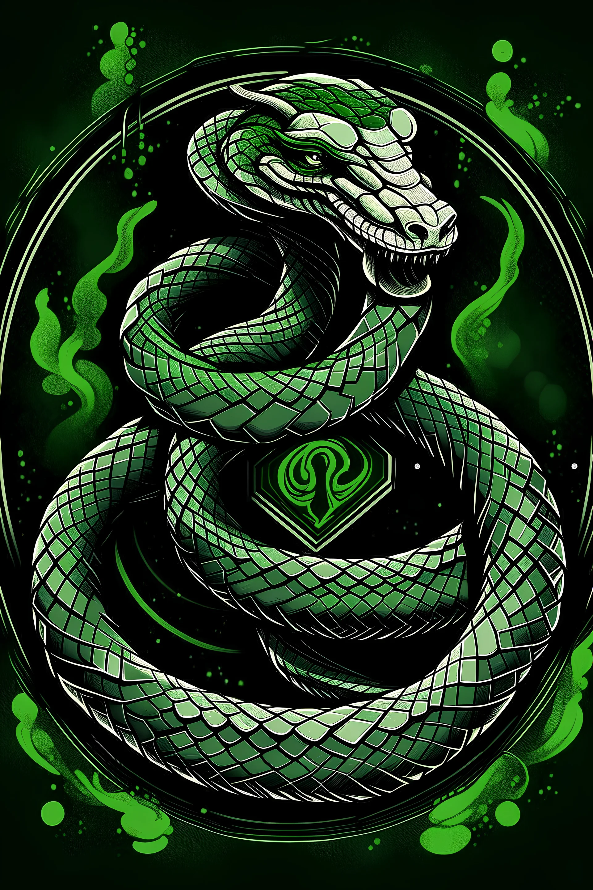 slytherin wizard evil snake