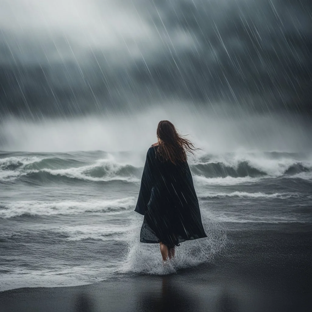 The rain came down in torrents, each droplet a tiny missile assaulting her senses. The salty spray of the sea mingled with the tears that streamed down her cheeks, indistinguishable in their anguish. Nature mirrored her own inner turmoil, a symphony of chaos echoing the tempestuous thoughts that consumed her.