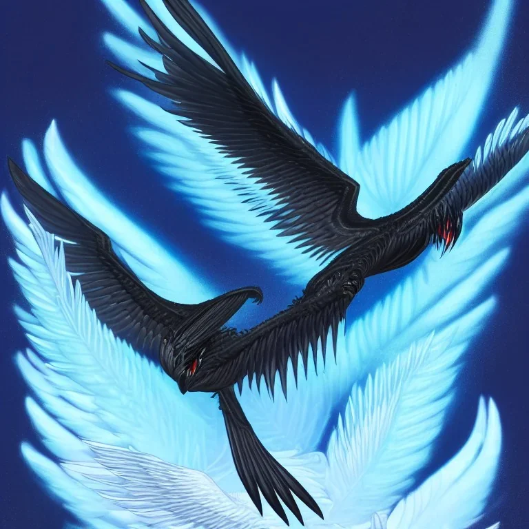 wings of fire book series icewing nightwing hybrid with NO WINGS