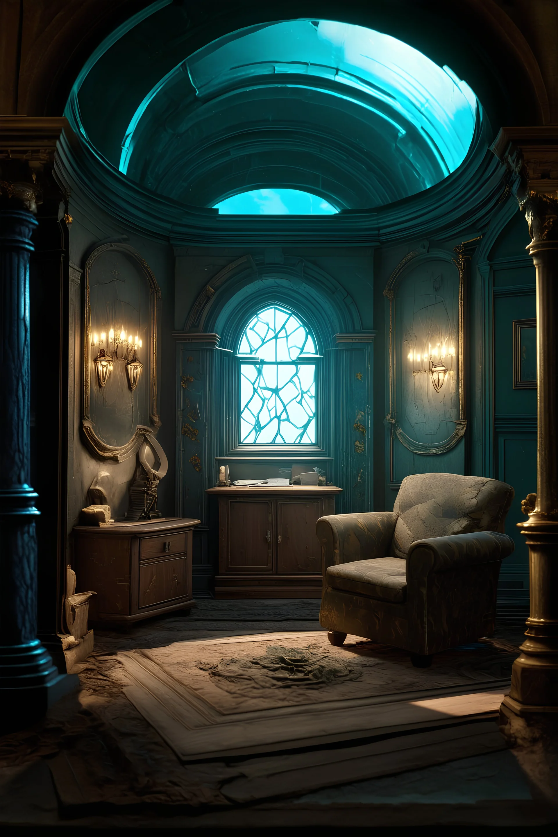 room from halo the game victorian diorama