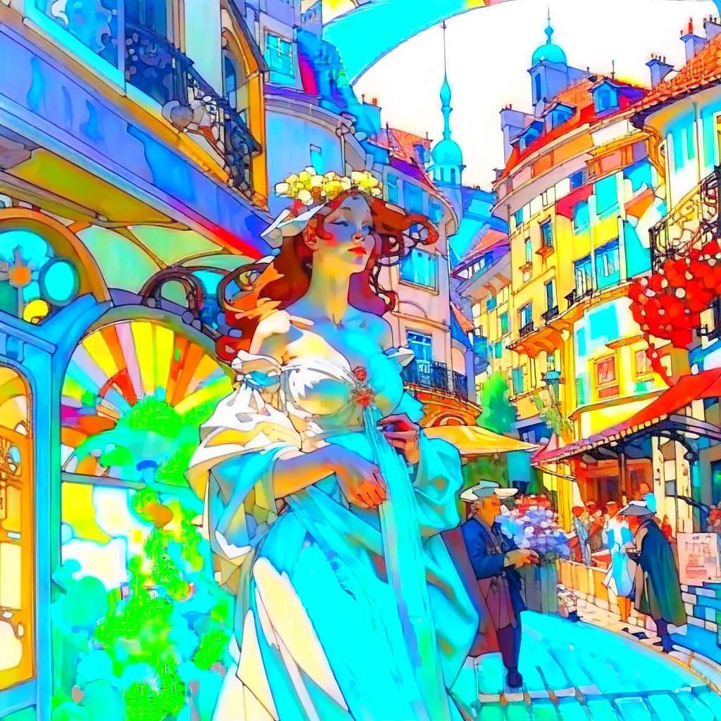 Old town Alphonse Mucha