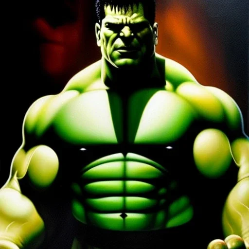 Ultra detailed fullbody Portrait in oil on canvas of The punisher merges Hulk,intense stare,extremely detailed digital painting, extremely detailed face,crystal clear Big eyes, mystical colors ,perfectly centered image, perfect composition, rim light, beautiful lighting,masterpiece,8k, stunning scene, raytracing, anatomically correct, in the style of robert e howard and Ken Kelley and Ohrai Noriyoshi and Simon Bisley and tomzj1