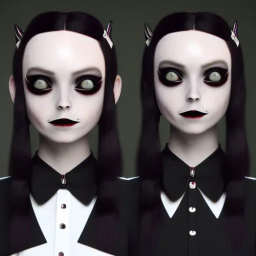 wednesday addams, wednesday addams hair, dark make up, gothic, black dress