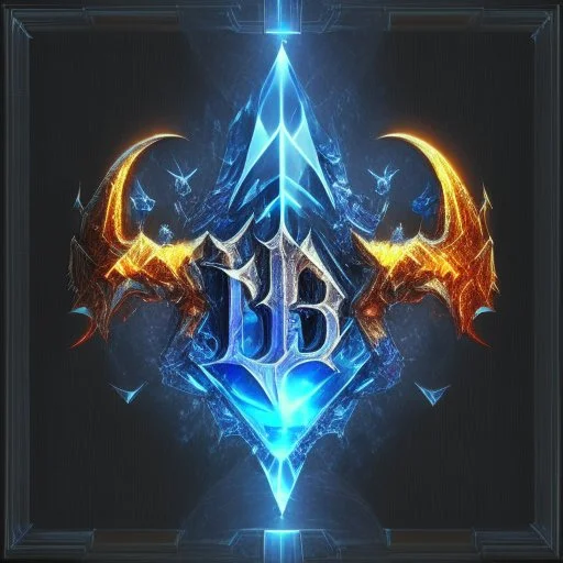 Diablo3 logo holographic glass crystal