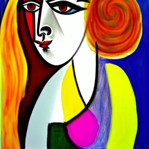 portrait of a girl picasso style