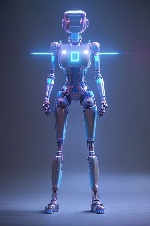 cybernetic robot, 3d ambient,3d depth, neon light,incredible, realistic, incrate detail, unreal engine