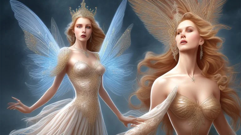 Gorgeous queenf fairy ascending