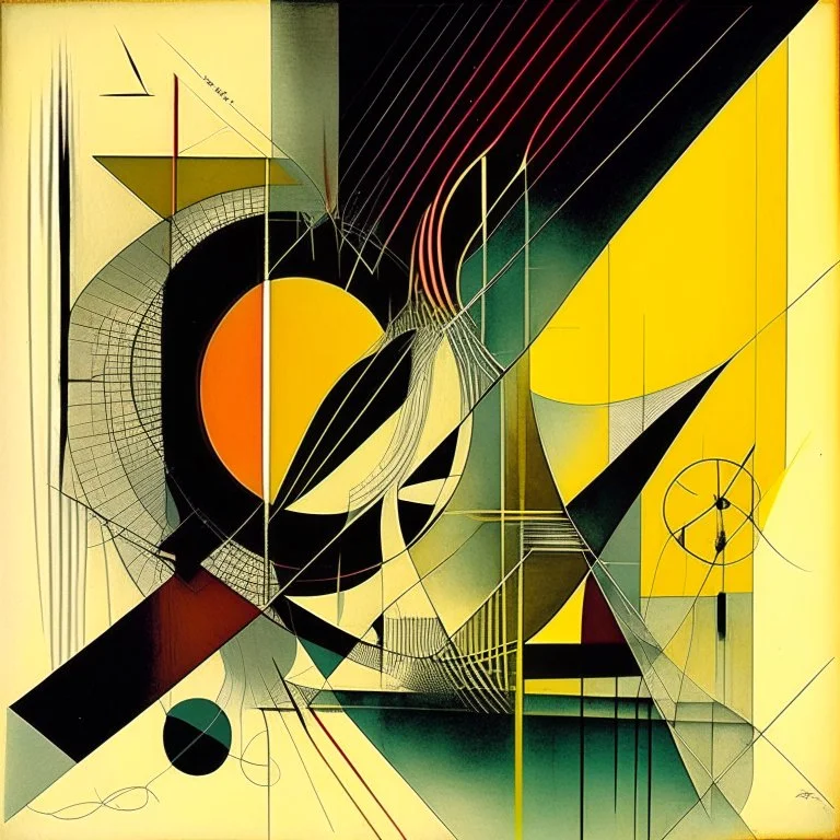 misery indexes, abstract surreal art, Geometric violent color graph patterns, by Graham Sutherland and Lazlo Moholy-Nagy and Santiago Caruso, silkscreened mind-bending illustration; asymmetric, straight line and perfect arc textures, warm colors, dark shine x-ray