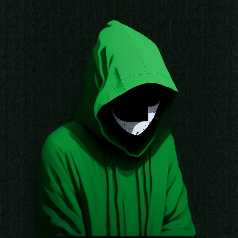 minimalistic, art, green, anonymous mask, no face