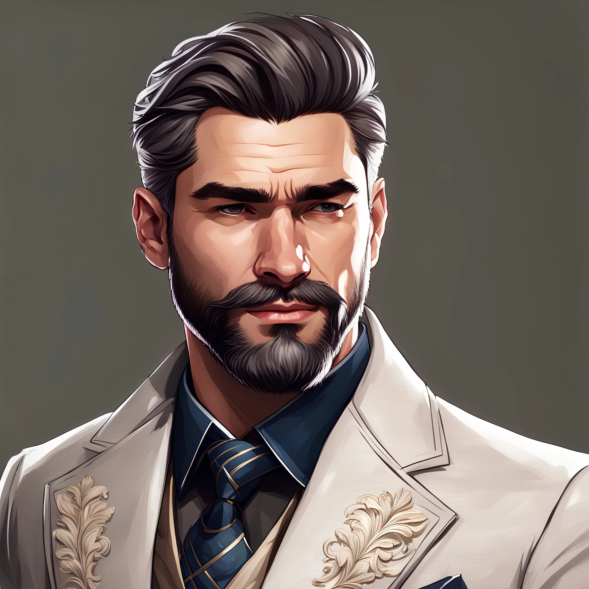 a really alpha looking gentleman. realistic