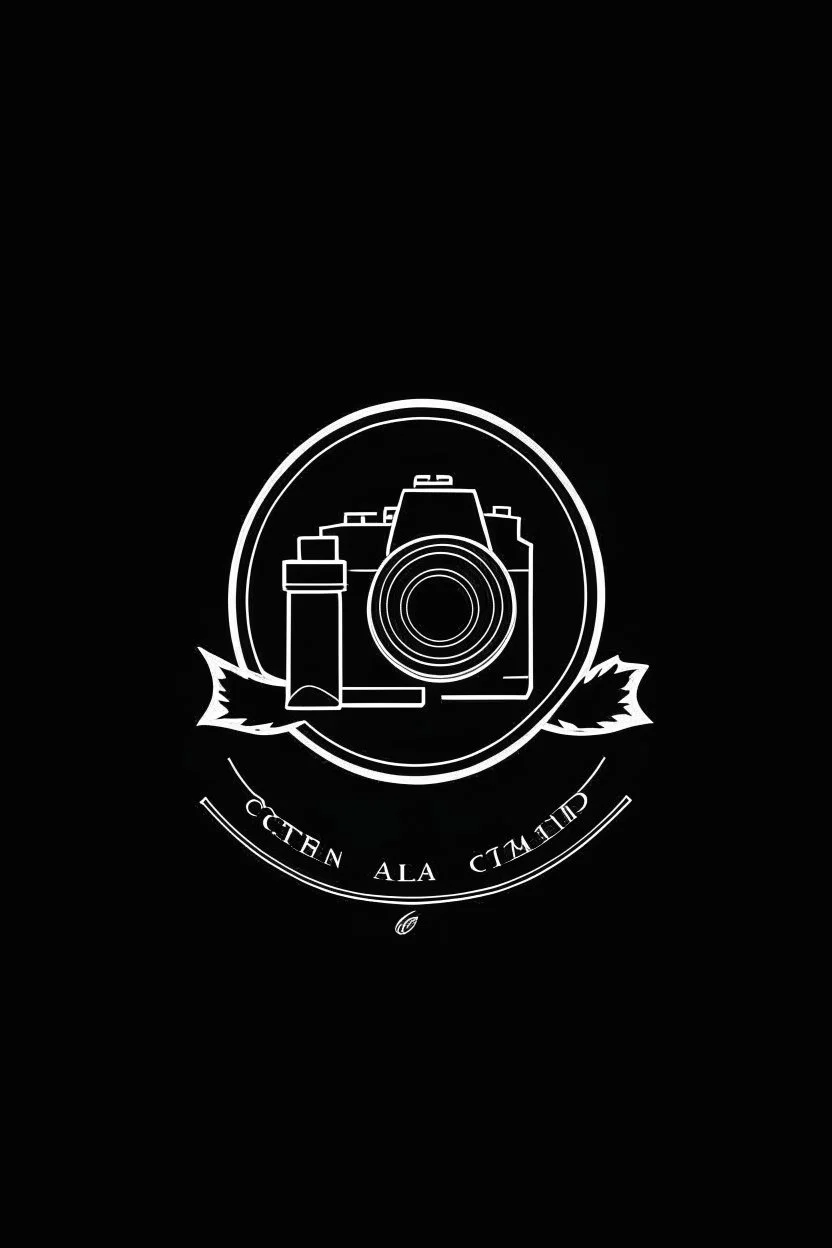 give me a logo minimalist about photostudio and cafe