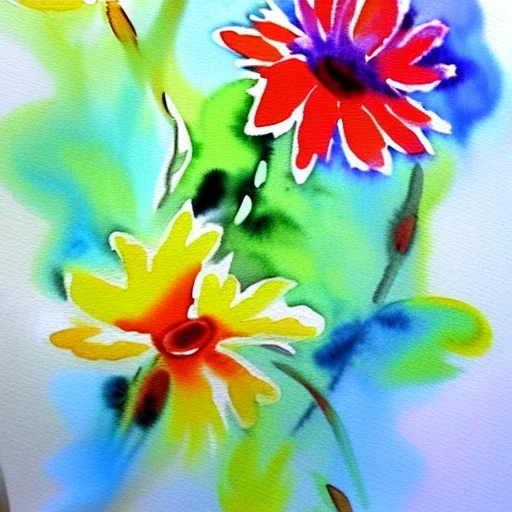 water color flower painting