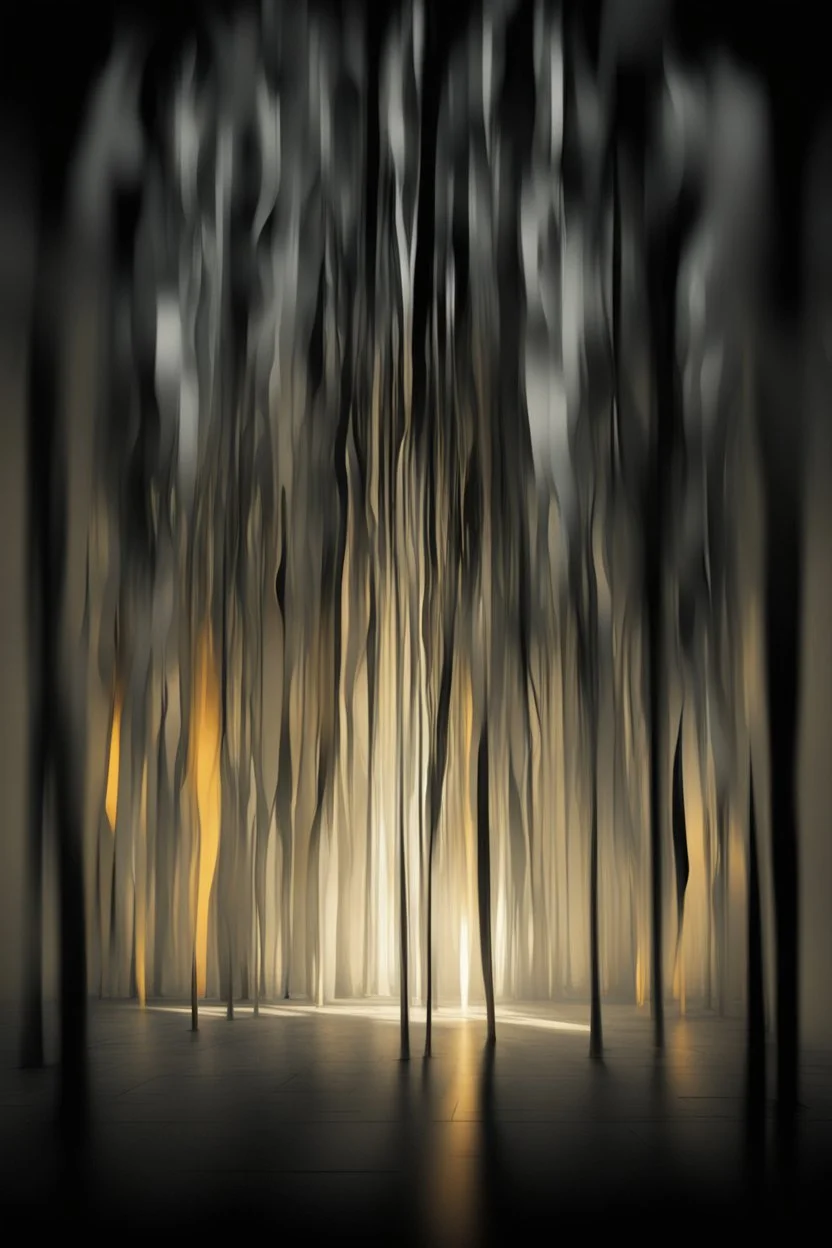 Light amongst the shadows; abstract art