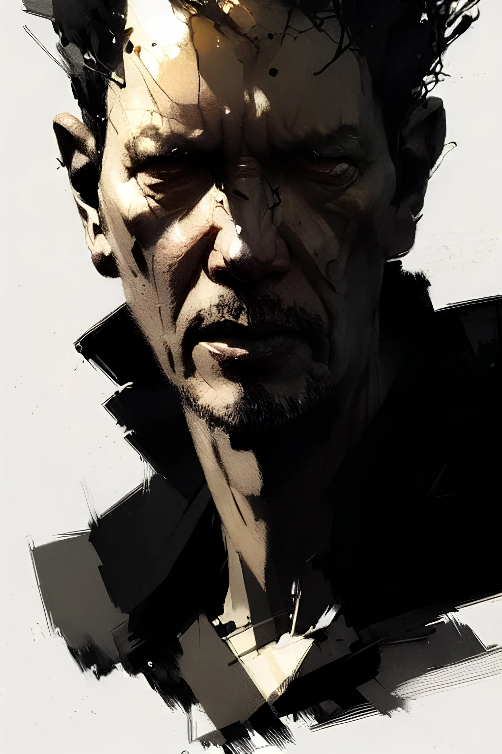 portrait of oldman, dramatic lighting, illustration by Greg rutkowski, yoji shinkawa, 4k, digital art, concept art, trending on artstation