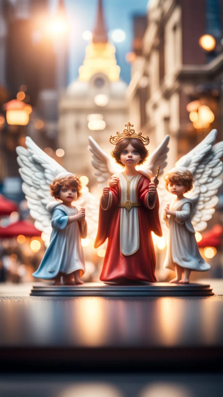 magazine cover, jubilee of god and the angels coming to the people of gremlins,bokeh like f/0.8, tilt-shift lens 8k, high detail, smooth render, down-light, unreal engine, prize winning