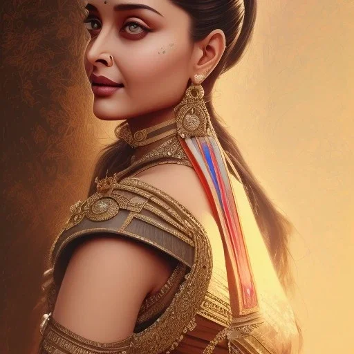 indian actress aishwarya rai Detailed , intricate details, full body portrait, keep head in frame, slight, concept art, highly detailed, digital painting, concept art, sharp focus, illustration, art by Yoji Shinkawa, WLOP and greg rutkowski and alphonse mucha and artgerm and yanjun Chen and Junji ito and Makoto Shinkai, HDR, octane render