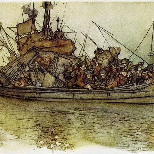 Russian invasion of Ukraine by Arthur Rackham