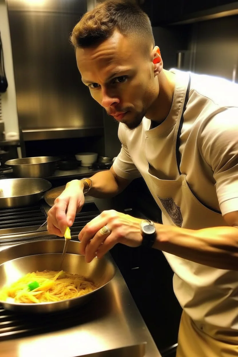 steph curry as a chef