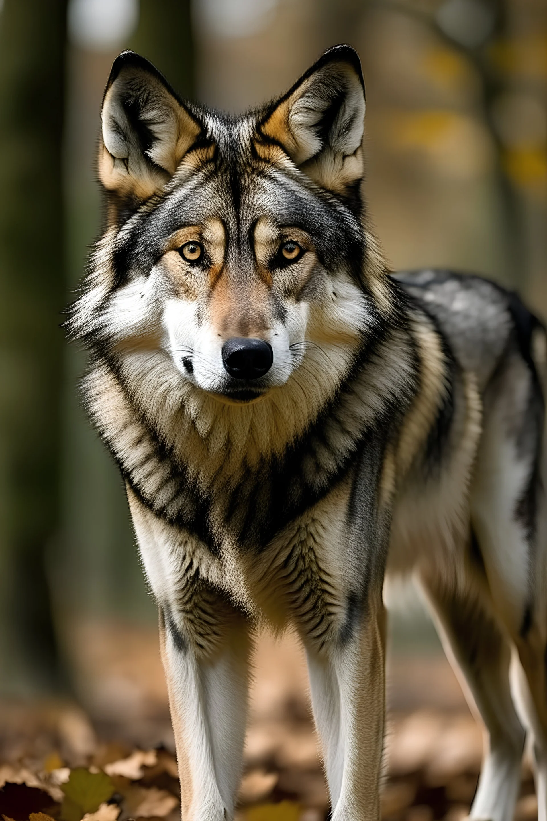 female wild wolf