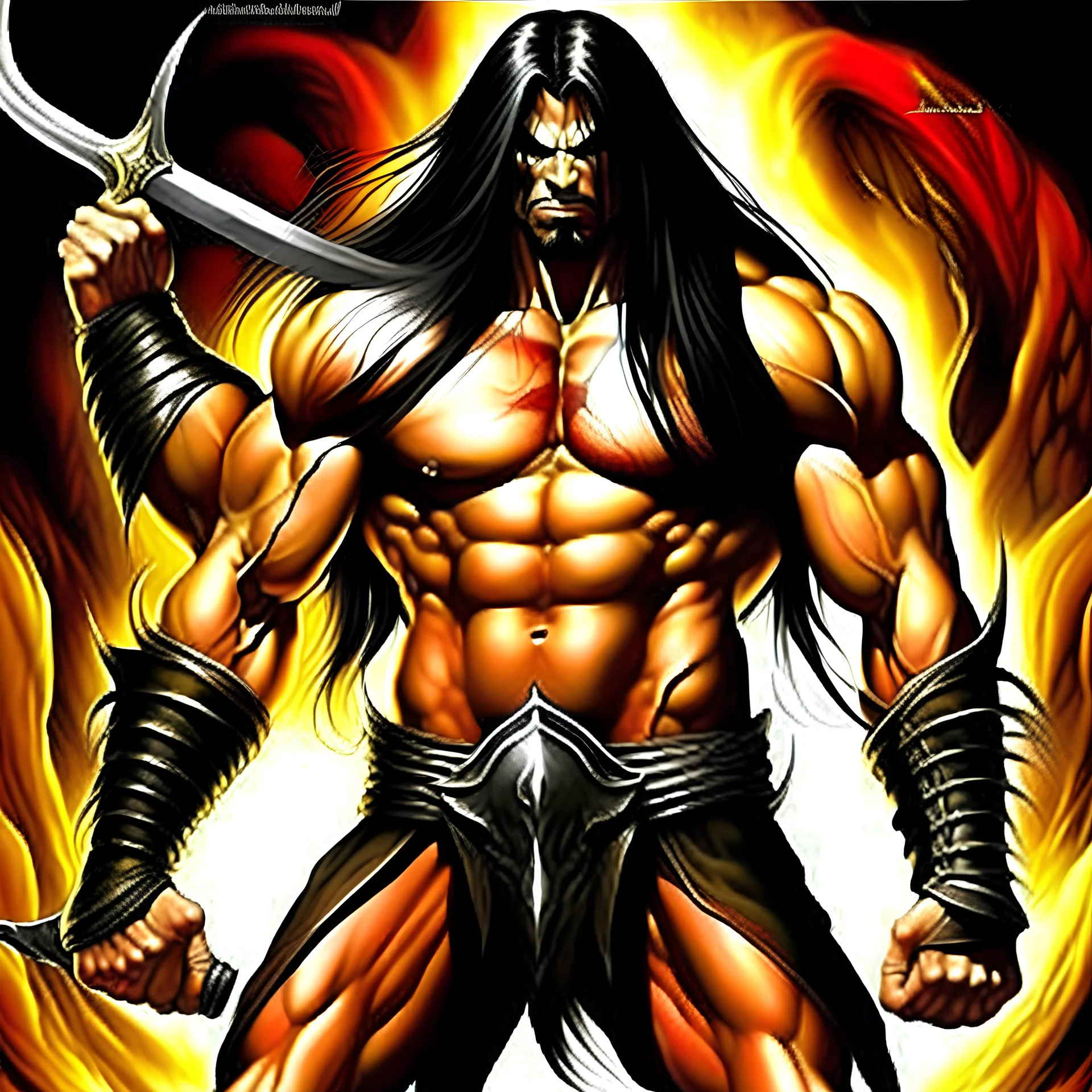 a strong men with sword ((manowar album)) no colors