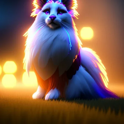 bioluminescent mammal creature, 8k resolution, dynamic lighting, ultra hyperdetailed, Unreal Engine 5, ultra colourful, very small details, realistic