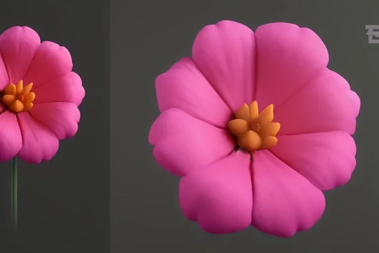 Flower 3d rendering