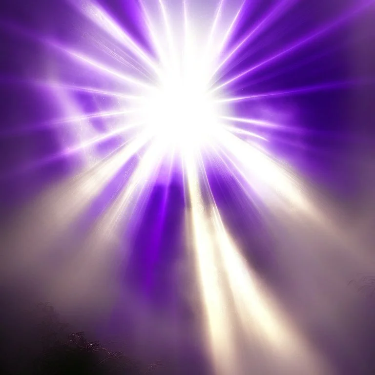 rays of light embracing purple