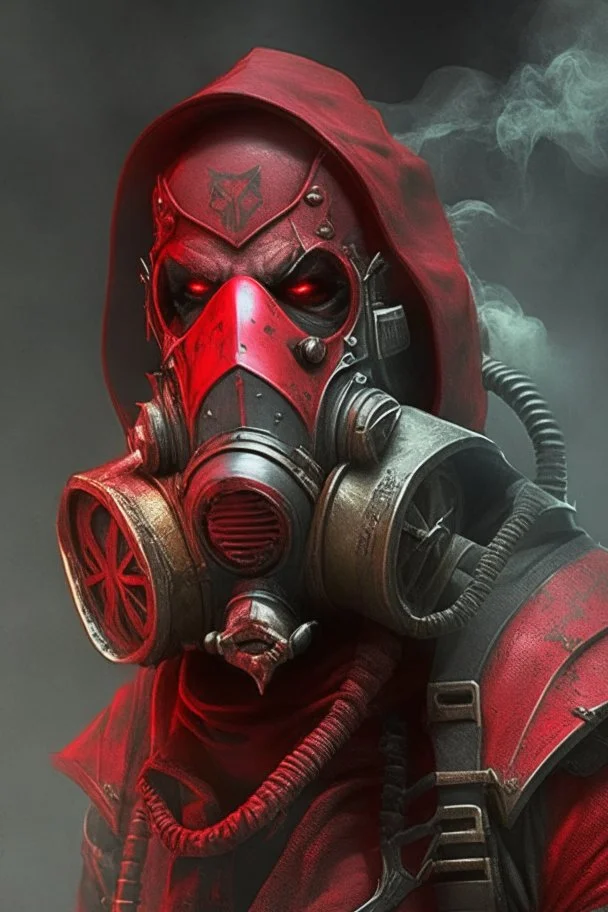 Blood seeker with gas mask