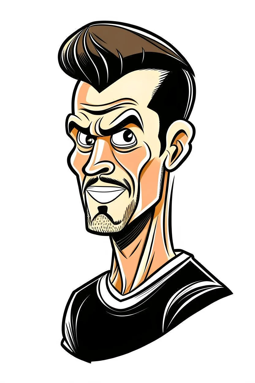 Gareth Bale Footballer cartoon 2d