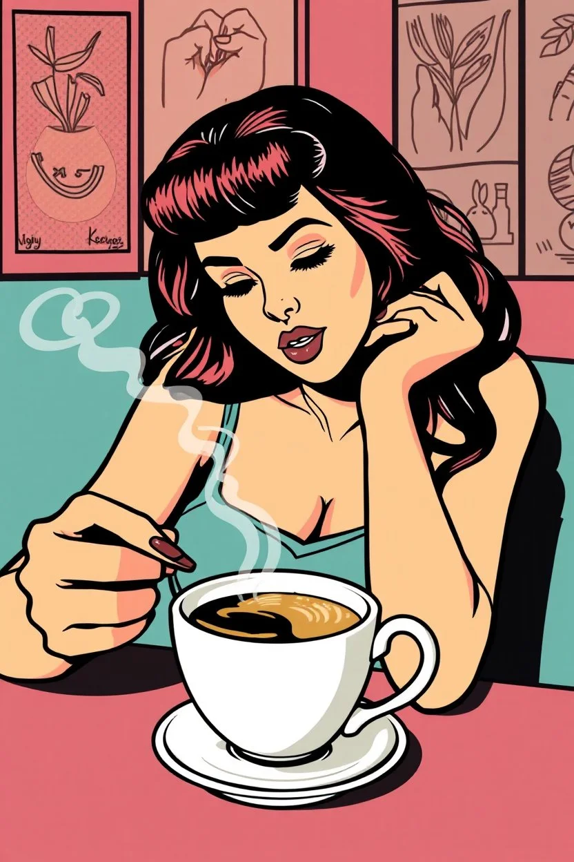 pop art pixels 10000 images coffee and chill