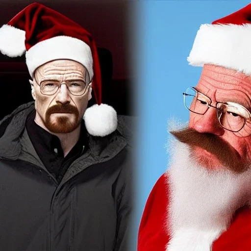 Walter White is a mall Santa Claus