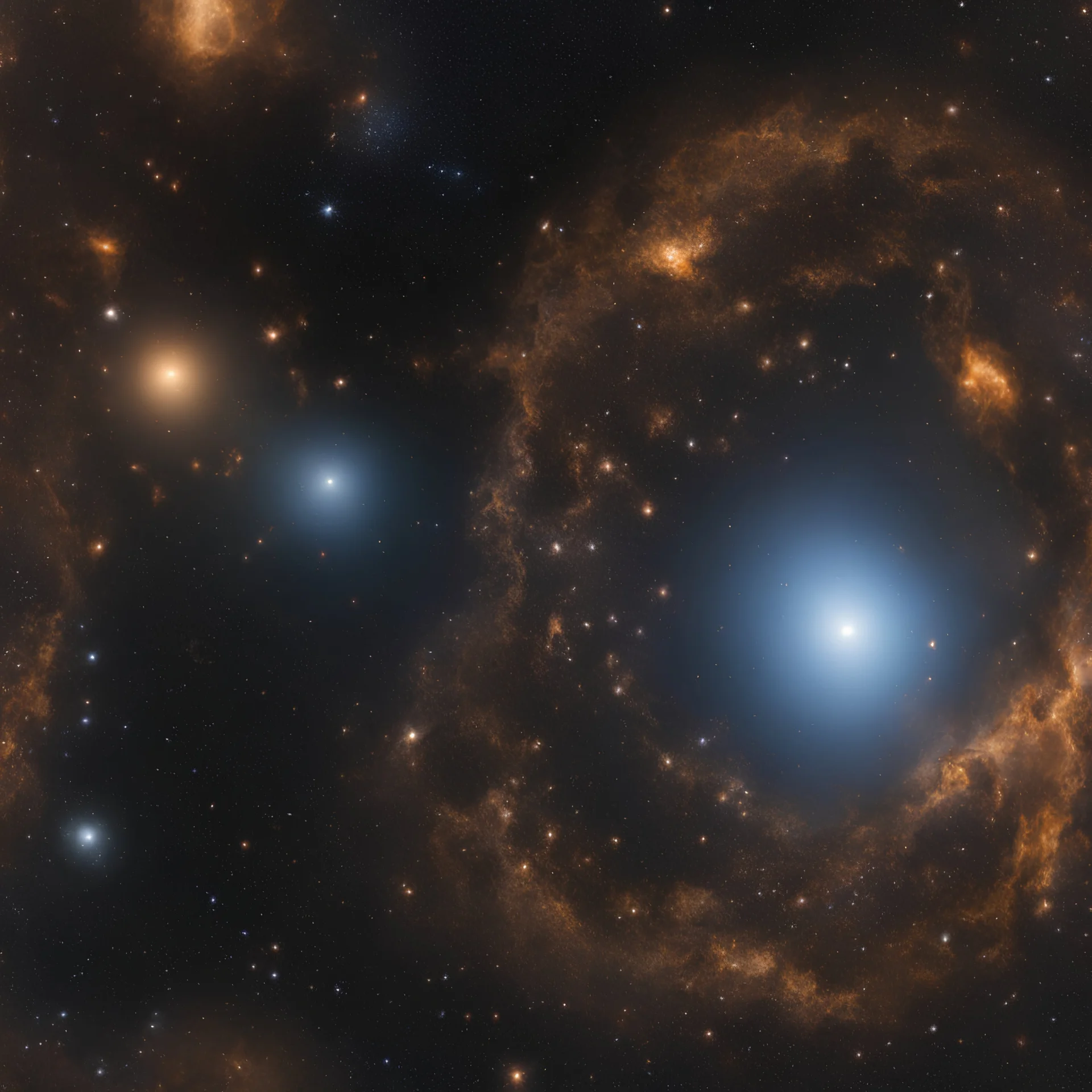 The visual of a tiny portion of sky with millions of galaxies seen through the James Webb telescope, sharp focus, 8k, 3d, very detailed, very colorful, ornate, grim, fine art, 35mm, F/2.8, insanely detailed and intricate