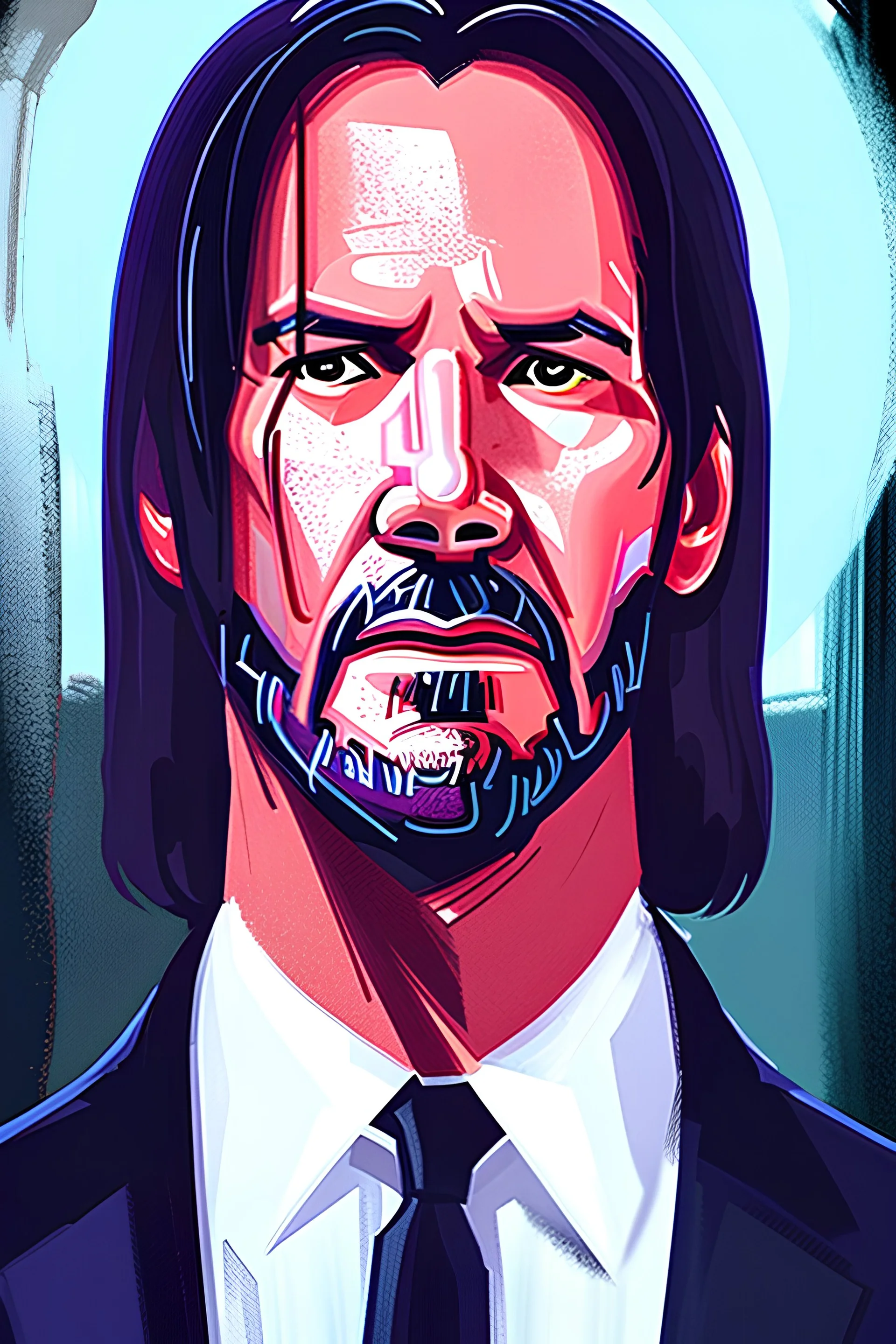 fantasy Portrait of John Wick