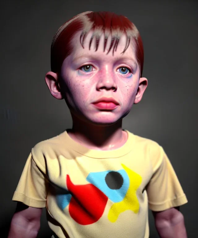 Pablo picasso toddler, full body, dramatic lighting, hyper realistic