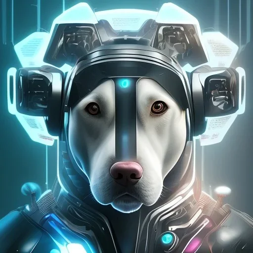 Güçlü Köpek, gelecekteki bir şehirde yaşayan bir köpek ve vücuduna birkaç tane cybernetic implant yerleştirilmiştir. Bu sayede, güçlü bir fiziksel güce sahip olmuştur ve hızlı koşabilir. Güçlü Köpek ayrıca, yüksek teknolojili bir silah kullanabilir ve zekâsı sayesinde, birçok zorluğu aşabilir.