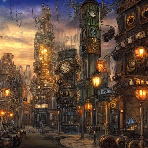 Steampunk city