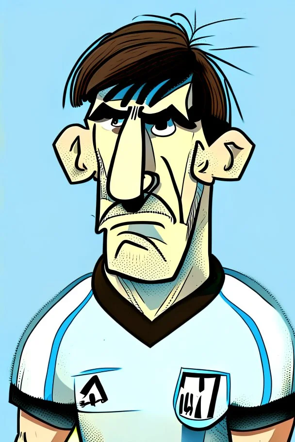 Damian Martinez Argentine football player cartoon 2d