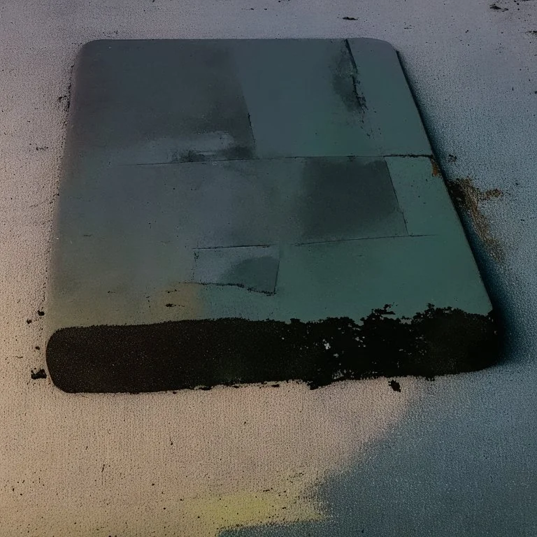 Minimal contemporary abstract oil paintings desolate 1960s carpark concrete fragments at dusk. In the style of Justin Mortimer and Francis Bacon. road markings.