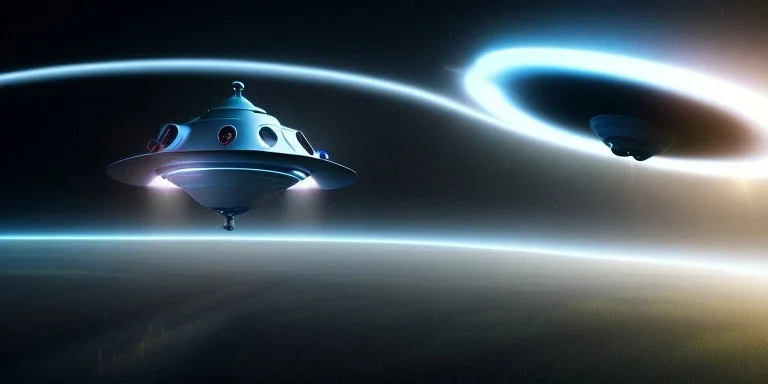 extra-terrestrial, 8K, photo realistic, highly detailed, lught ufo, light colors