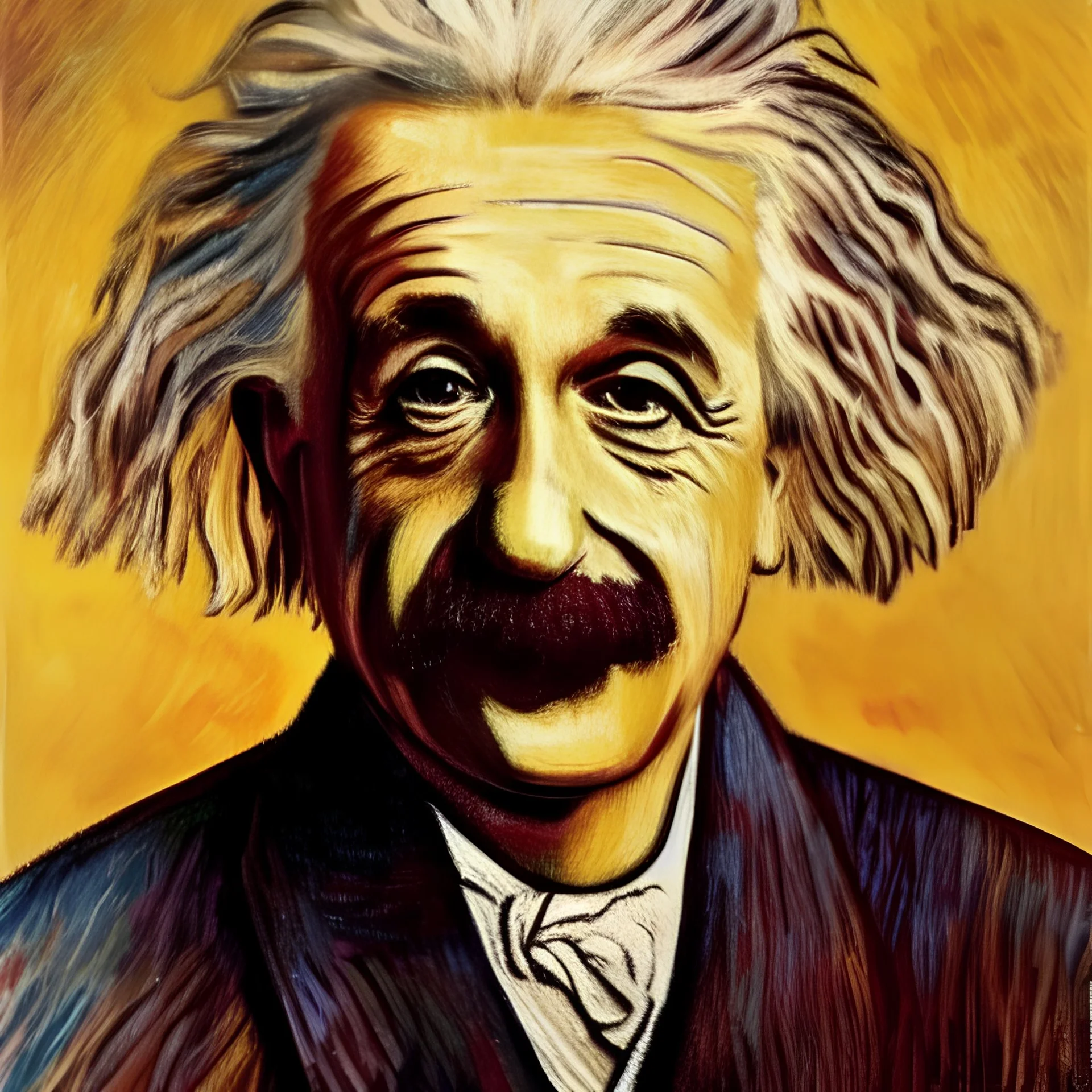 Portrait of Albert Einstein by Van Gough