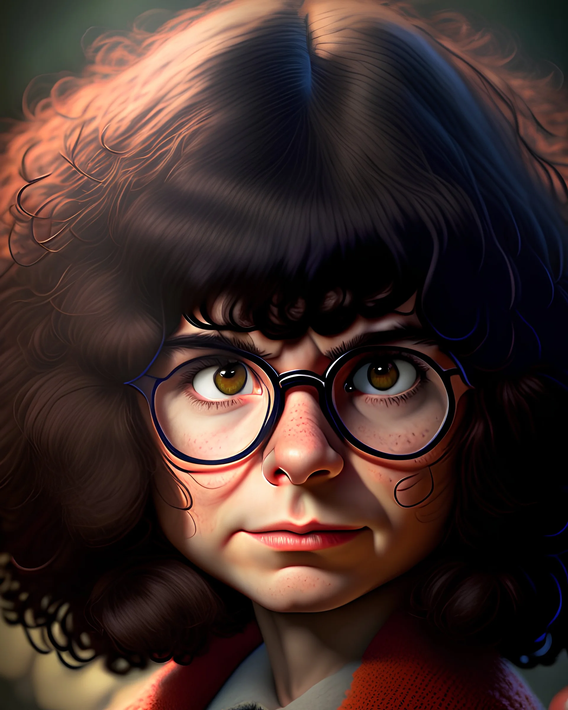 Human version of Mafalda 4k digital art