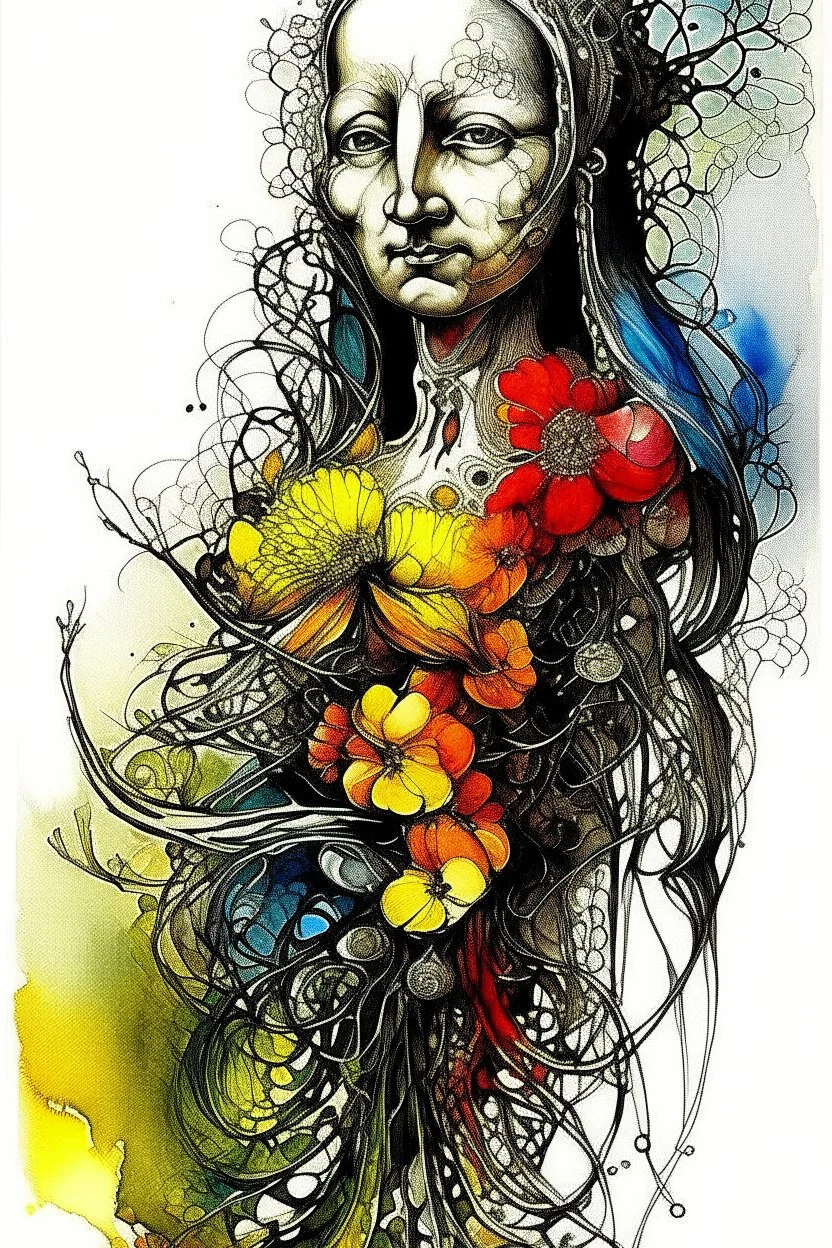 Digital colorful with random color, watercolor Illustration of a beautiful Vibrant yellow flower meadow fantasy red landscape, mountain river wildflowers butterflies in the morning light, by JB, Waterhouse :: Carne Griffiths, Minjae Lee, Ana Paula Hoppe, :: :: Stylized Splash watercolor art :: Intricate :: Complex contrast :: HDR :: Sharp :: soft :: Cinematic Volumetric lighting :: flowery pastel colours :: wide long shot