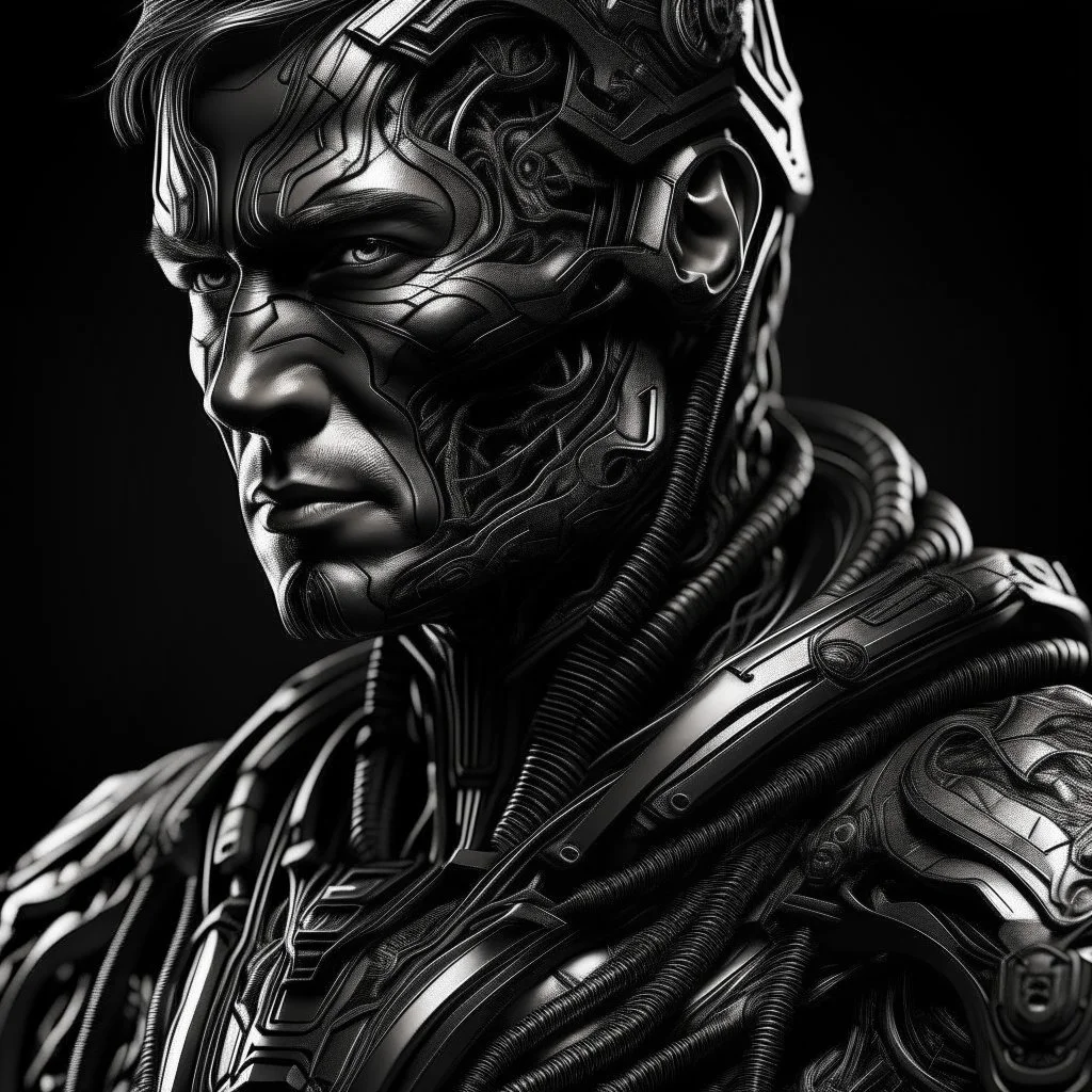 minator , with photo realistic concept art no background, black and white still, digital Art, perfect composition, beautiful detailed intricate insanely detailed octane render trending on artstation, 8 k artistic photography, photorealistic concept art, soft natural volumetric cinematic perfect light, chiaroscuro, award - winning photograph, masterpiece, oil on canvas, raphael, caravaggio, greg rutkowski, beeple, beksinski, black and white still, digital Art, perfect compositio