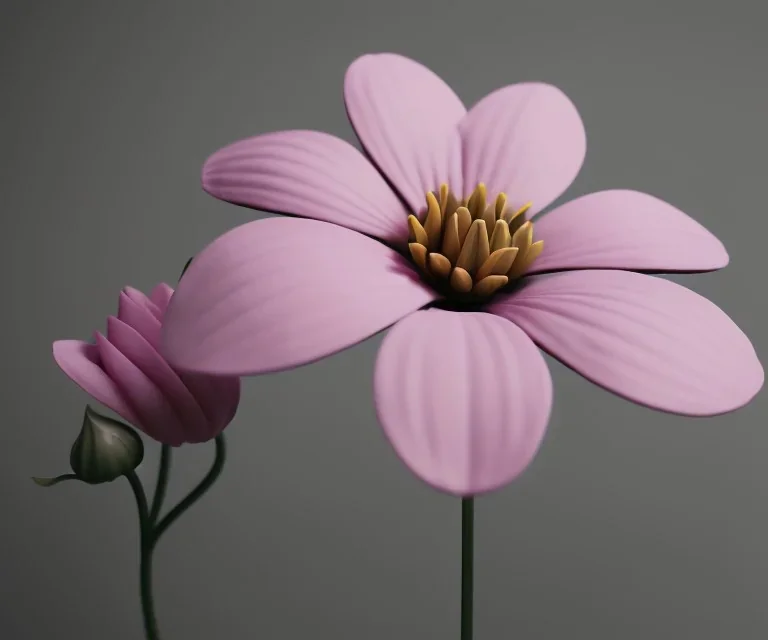 Flower 3d rendering