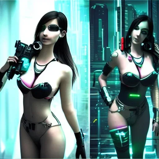 beautiful cyberpunk women