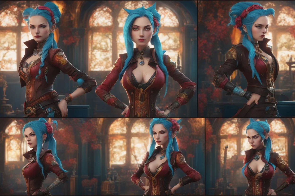 Jinx in 8k 3D animation artstyle, jinx model, arcane them, full body, intricate details, highly detailed, high details, detailed portrait, masterpiece,ultra detailed, ultra quality