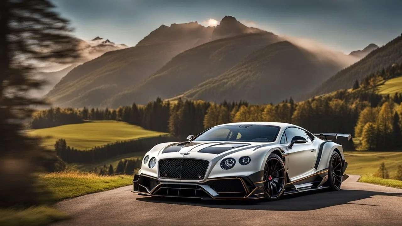 Horrific Bentley Continental GT MANSORY Fused with Lamborghini Veneno, Super Detailed, desktop wallpaper, 4K
